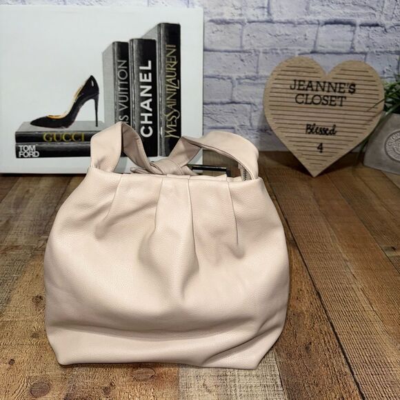Zara Cream Soft City Bag Faux Leather Shoulder bag - Picture 3 of 11
